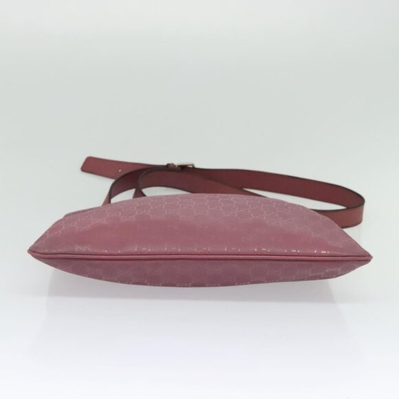 GUCCI GG Implementation Shoulder Bag PVC Pink Gold - Picture 11 of 15